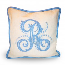 Cuscino Ricamo Monogramma R